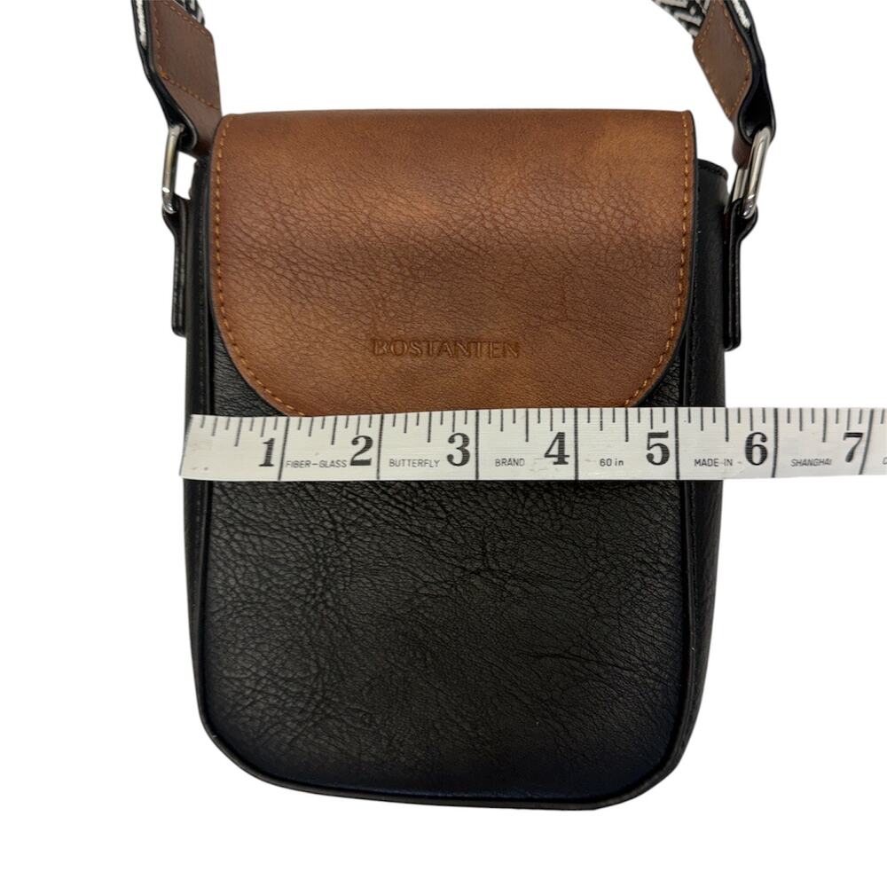 Faux Leather Crossbody Phone Bag Black Brown Small Cell Phone Purse Wallet NWT - Picture 7 of 10